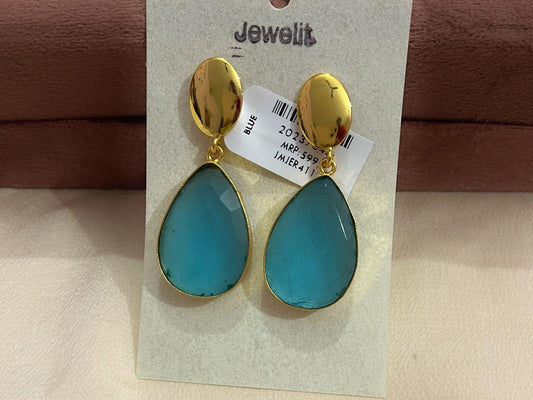Gold Spirited 18K Plated Contemporary Earrings  10001