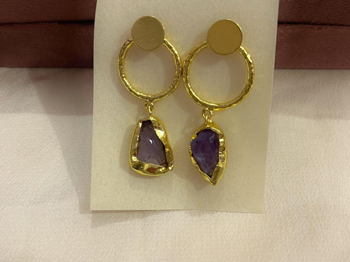 Gold Spirited 18K Plated Contemporary Earrings  10024