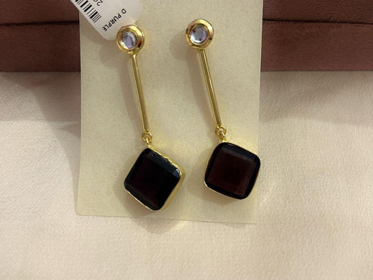 Gold Spirited 18K Plated Contemporary Earrings  10029