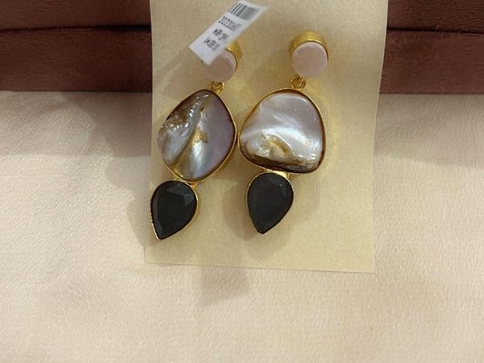 Gold Spirited 18K Plated Contemporary Earrings  10035