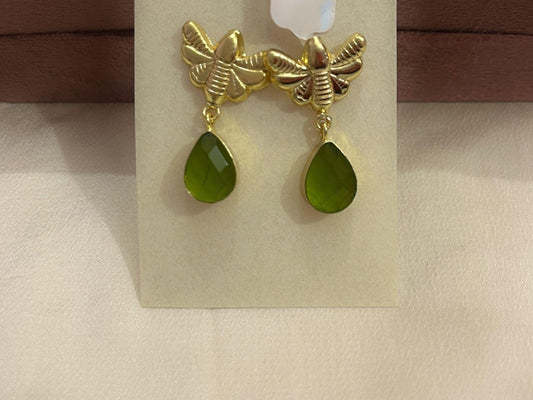 Gold Spirited 18K Plated Contemporary Earrings  10050