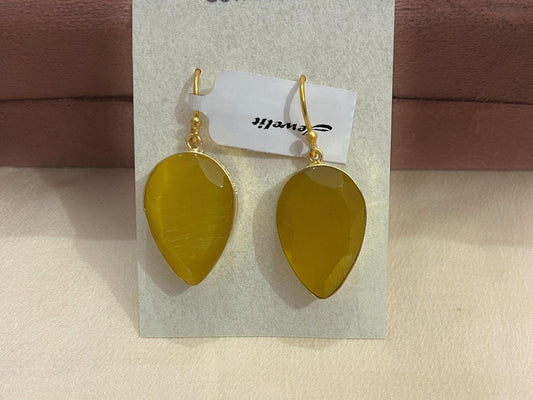 Gold Spirited 18K Plated Contemporary Earrings  10009