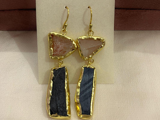 Gold Spirited 18K Plated Contemporary Earrings  10007