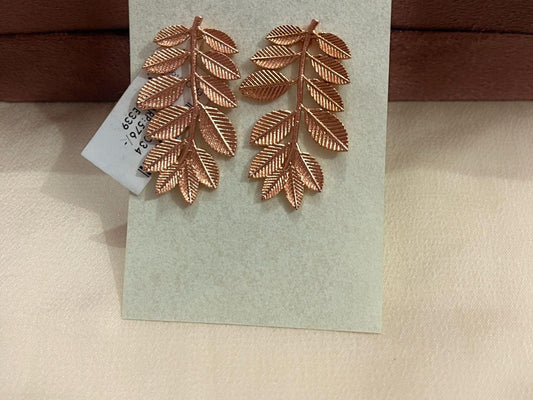 Gold Spirited 18K Plated Contemporary Earrings  10051
