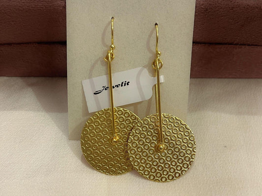 Gold Spirited 18K Plated Contemporary Earrings  10011