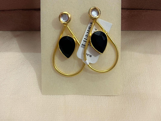 Gold Spirited 18K Plated Contemporary Earrings  10058
