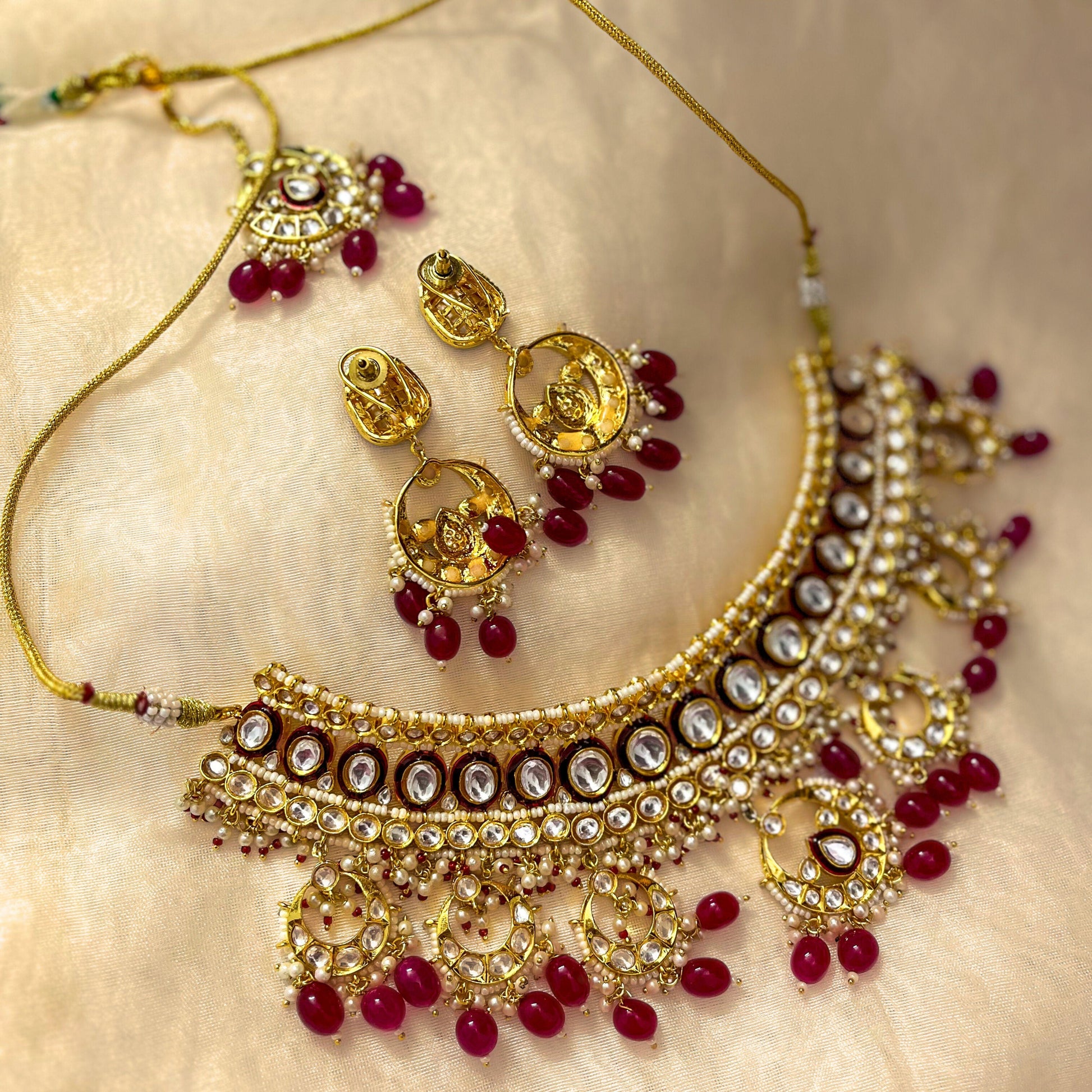 Kundan Necklace Set 1053 - Jewelit