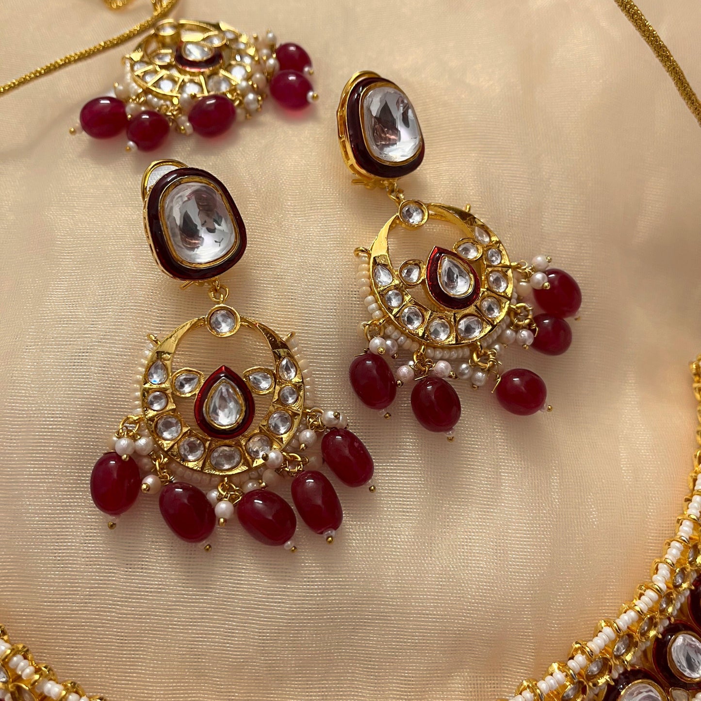 Kundan Necklace Set 1053 - Jewelit