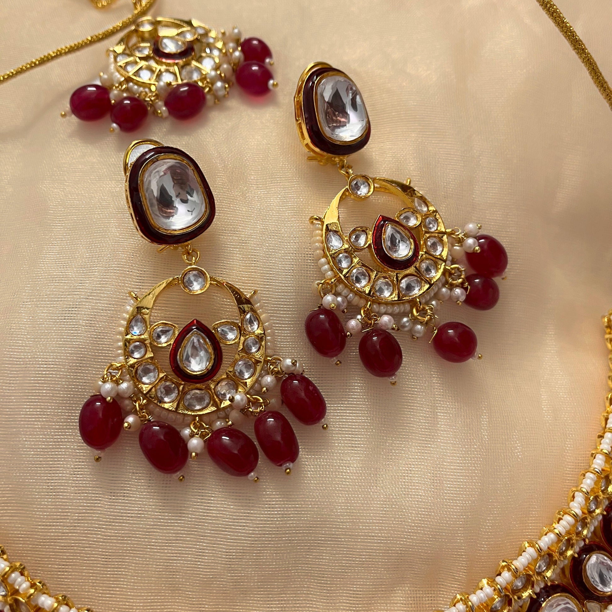 Kundan Necklace Set 1053 - Jewelit
