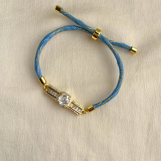CZ Charm Bracelet Sister Rakhi