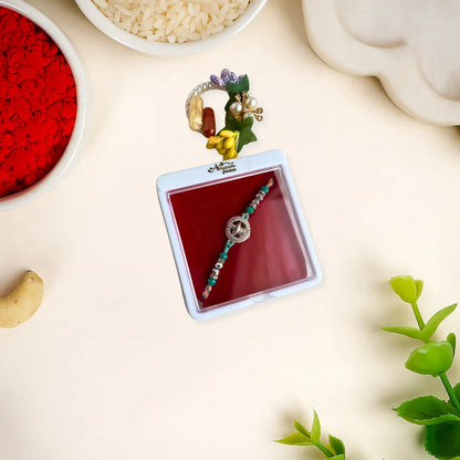 Spiritual Shivlingam Silver rakhi