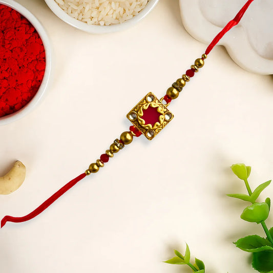 Royal Square Thread Rakhi