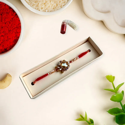 Crystal Designer Thread Rakhi