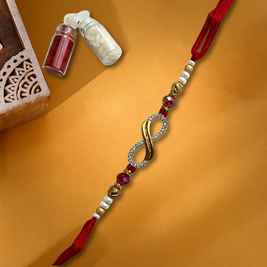 Infinity American Diamond Rakhi