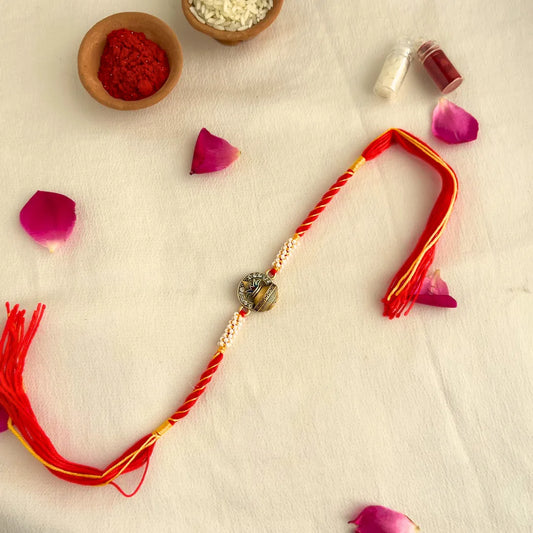 Sacred Kalash Mauli Pearl Rakhi