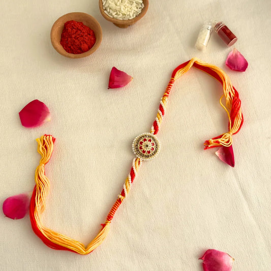 Mauli Pearl Meena Thread Rakhi