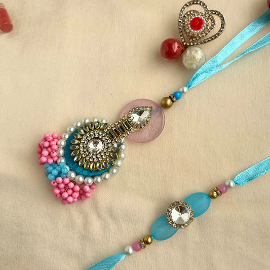 Bhai Bhabhi Rakhi Pair Set
