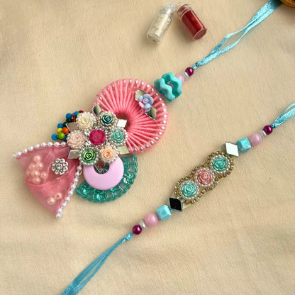 Pastel Pearl Lumba Rakhi Set