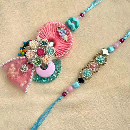 Pastel Pearl Lumba Rakhi Set