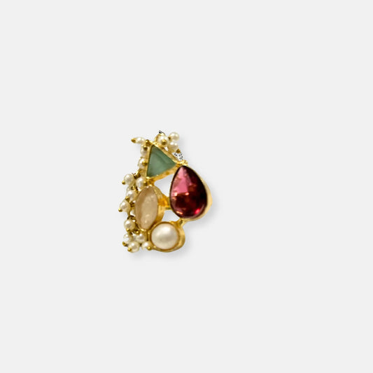 18K Gold Plated Contemporary Cocktail Ring 10007