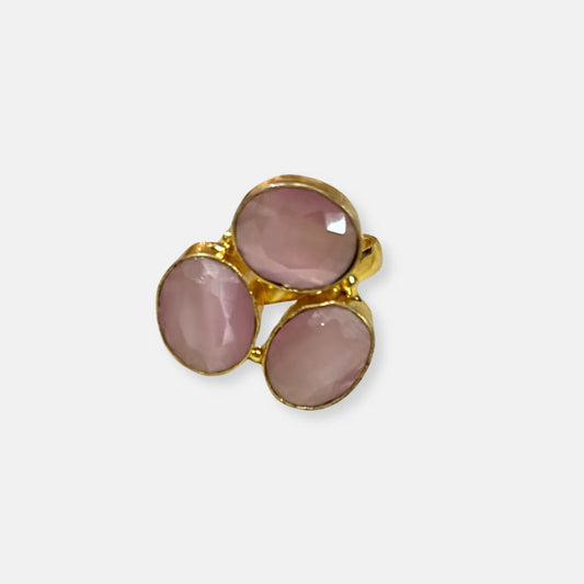 18K Gold Plated Contemporary Cocktail Ring 10006
