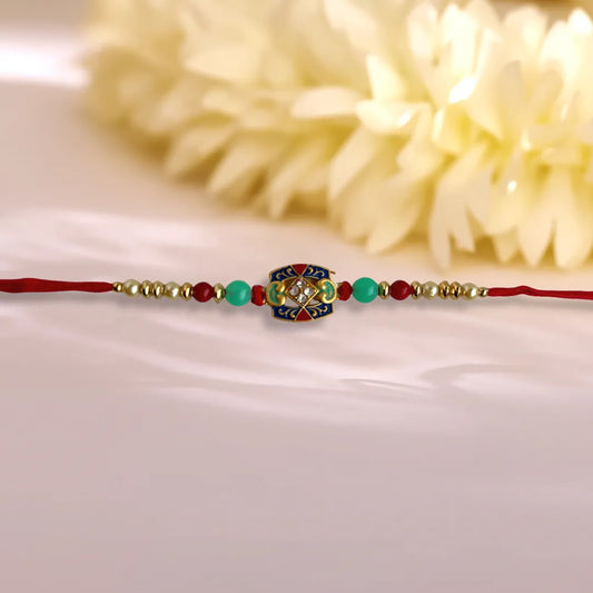Thewa Work Traditional Rakhi