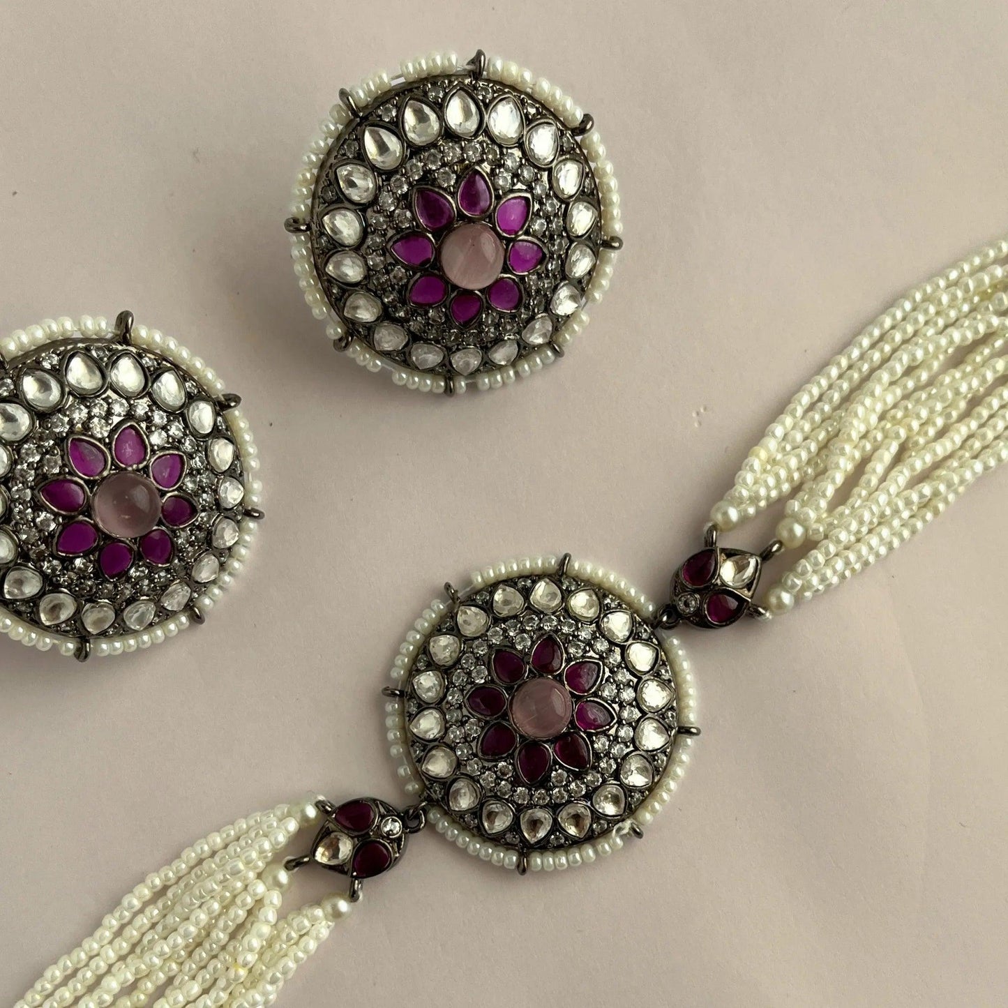 Kundan Necklace Set 1052 - Jewelit