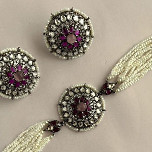 Kundan Necklace Set 1052 - Jewelit