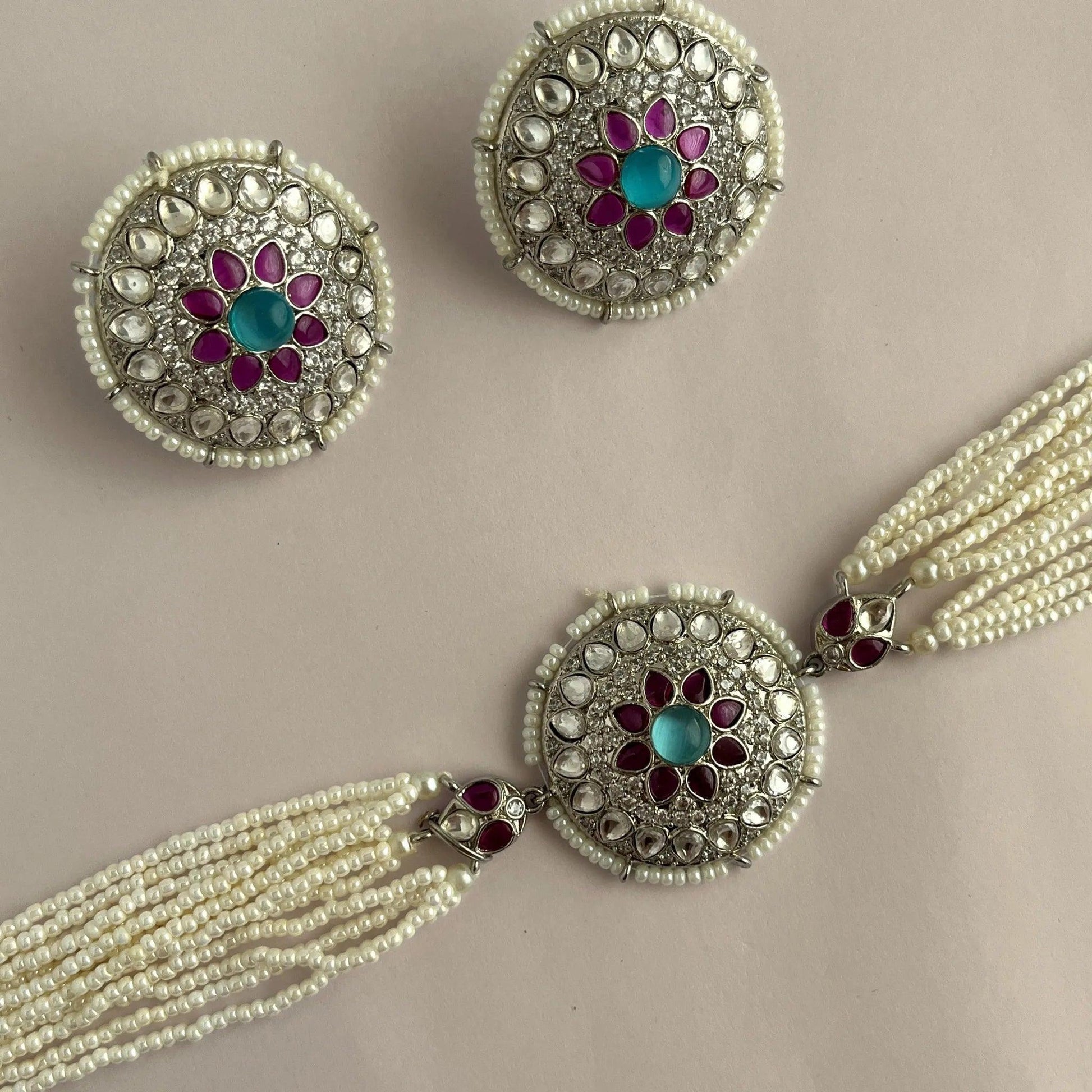 Kundan Necklace Set 1052 - Jewelit