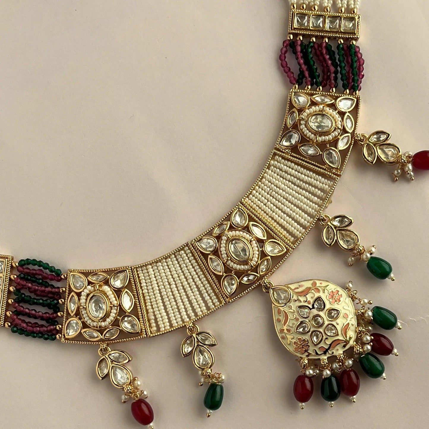 Kundan Necklace Set 1048 - Jewelit