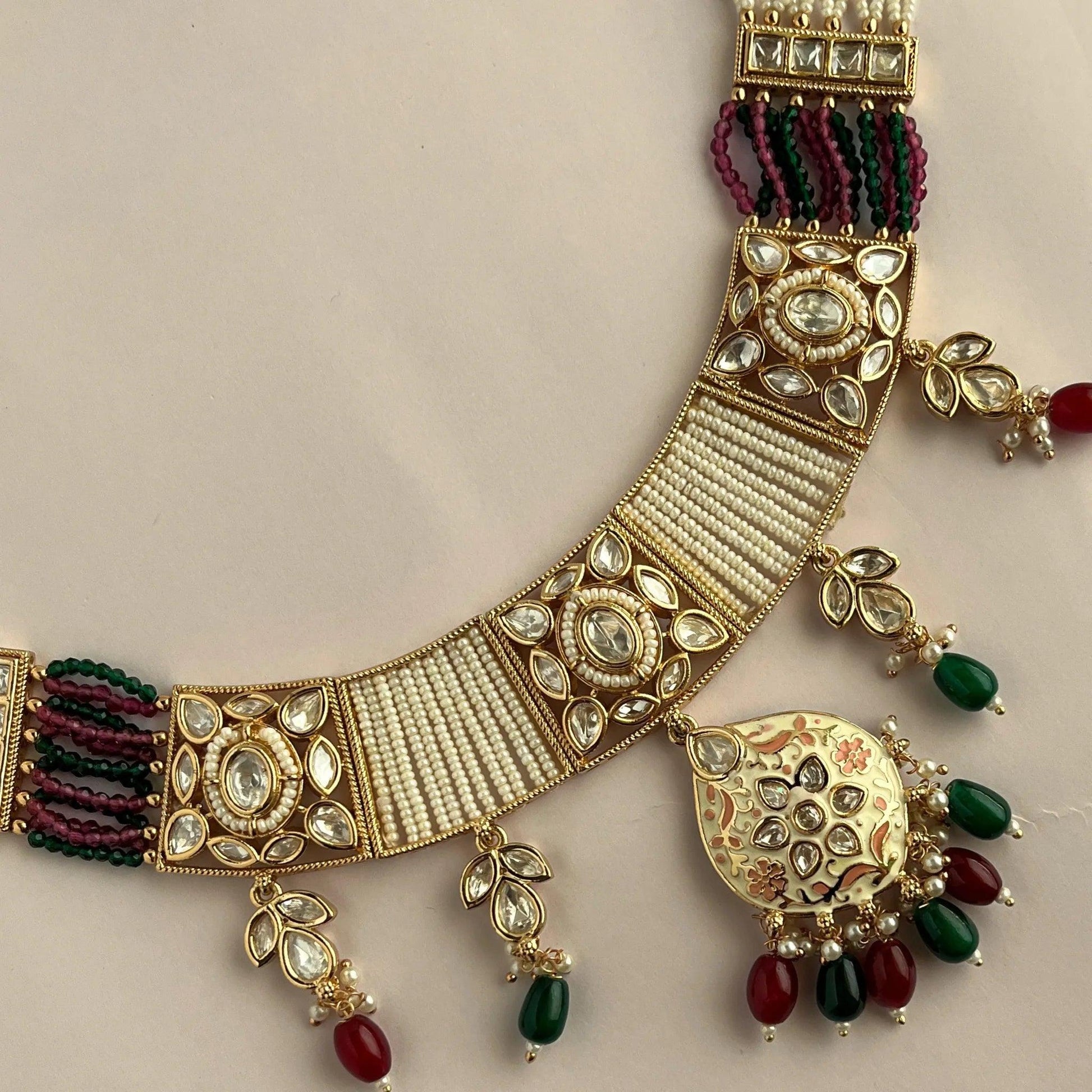 Kundan Necklace Set 1048 - Jewelit