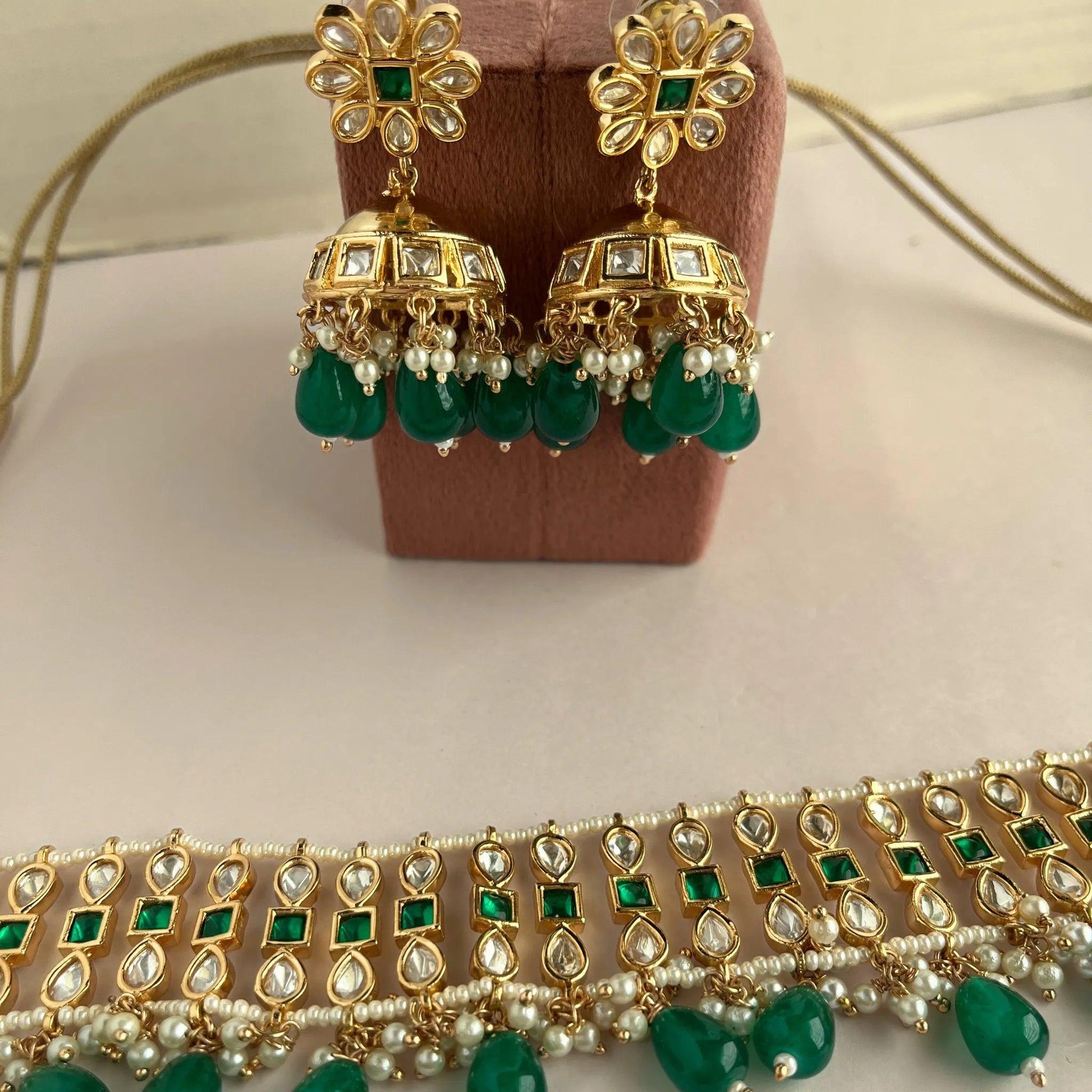 Kundan Necklace Set 1027 - Jewelit