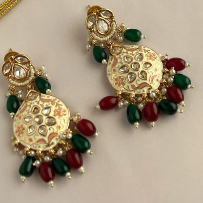 Kundan Necklace Set 1048 - Jewelit