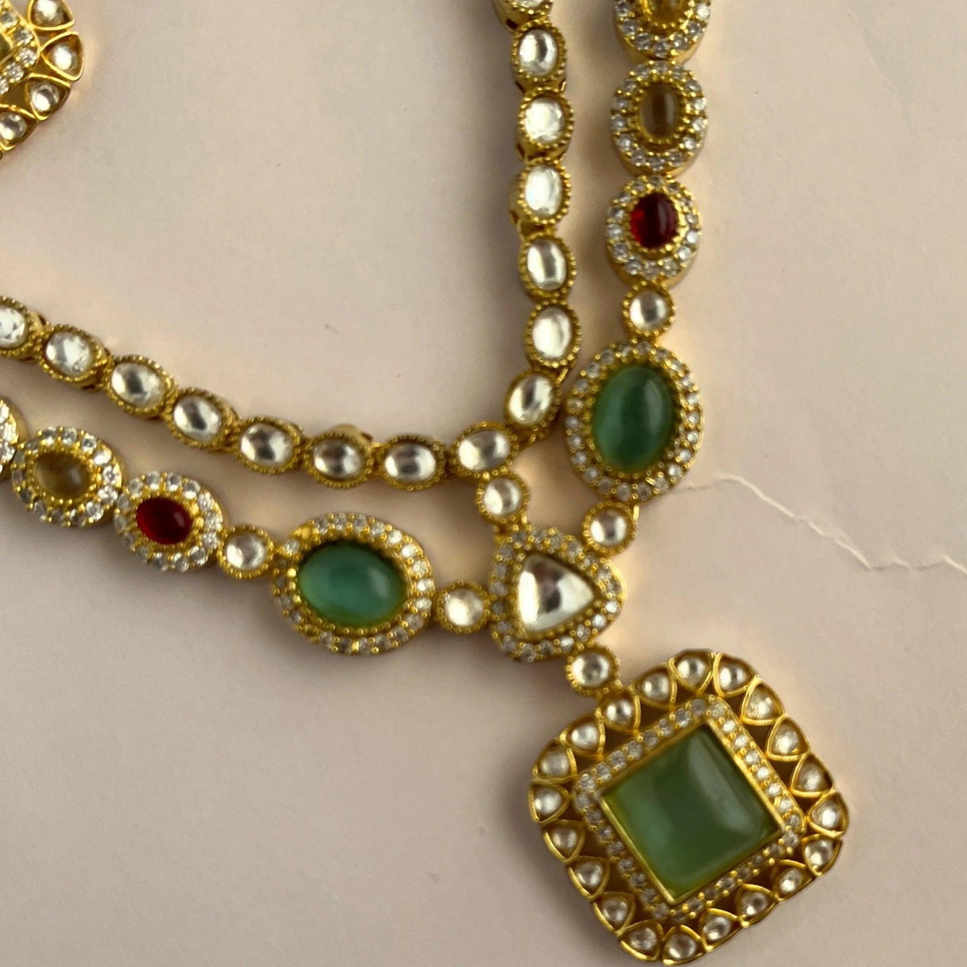Kundan Necklace Set 1050 - Jewelit