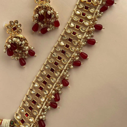 Kundan Necklace Set 1027 - Jewelit