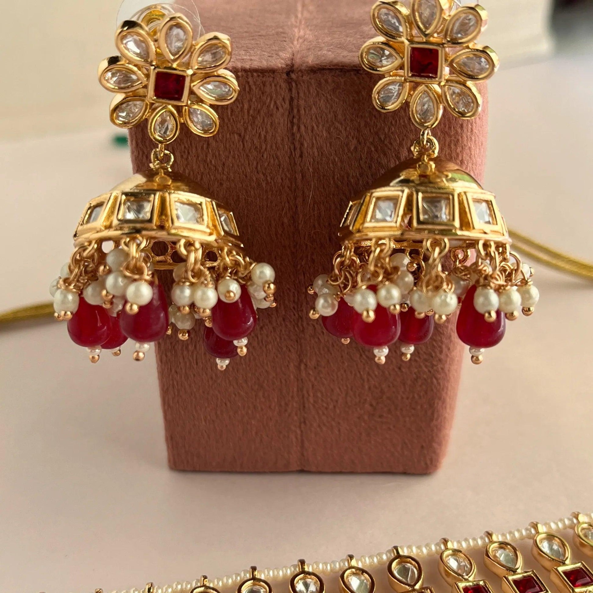 Kundan Necklace Set 1027 - Jewelit