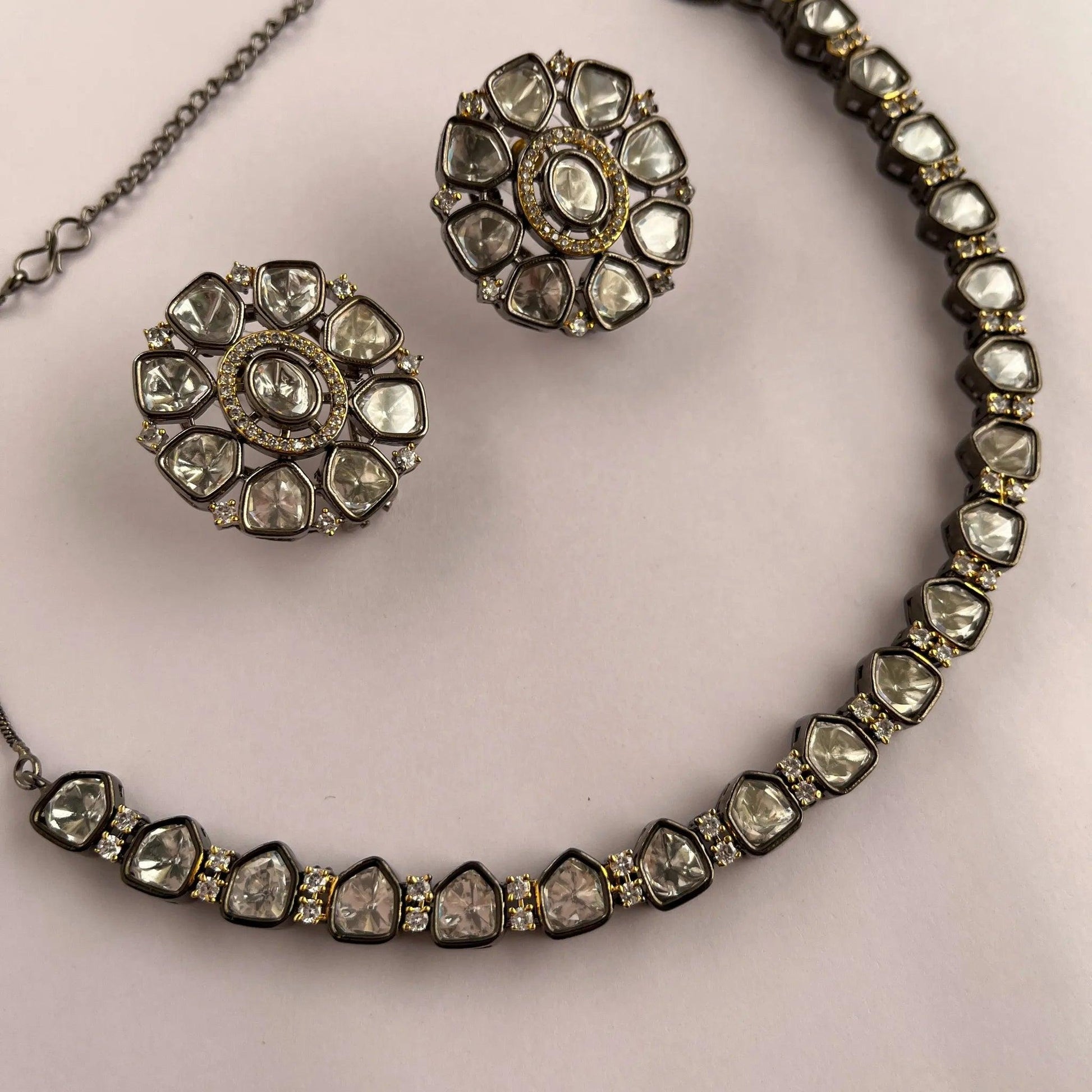 Kundan Necklace Set 1011 - Jewelit