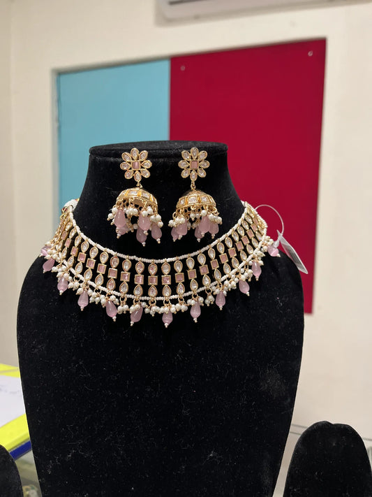 Kundan Necklace Set 1027 - Jewelit