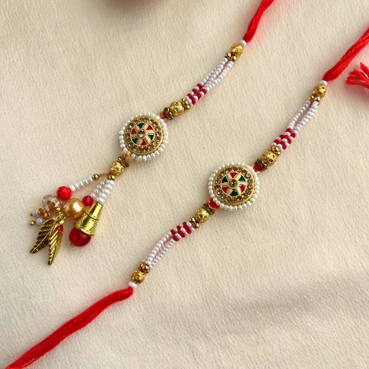 Pearl Lumba Rakhi Set