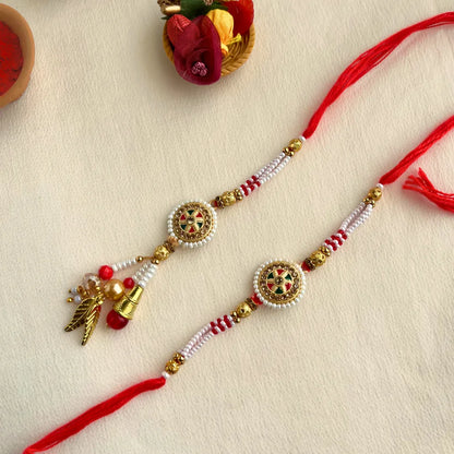 Pearl Lumba Rakhi Set