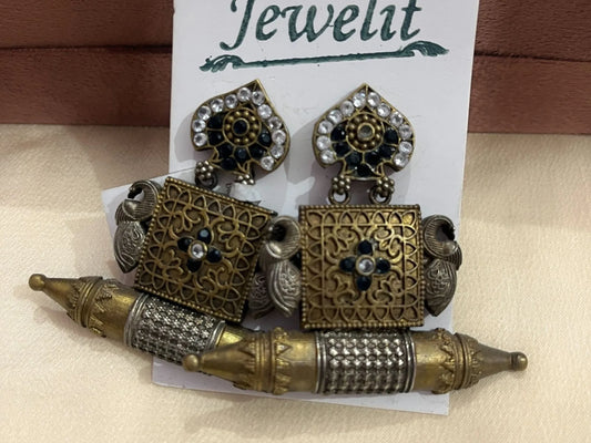 Oxidized Earring 10091