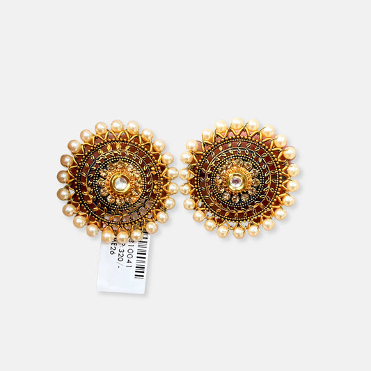 Cubic Zirconia Stud Earrings-10041