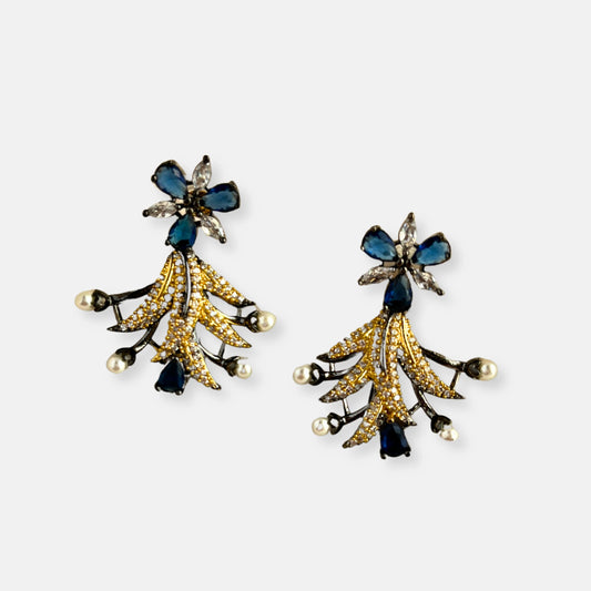 Cubic Zirconia Earrings-10022 - Jewelit