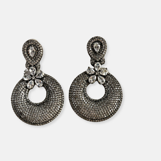 Cubic Zirconia Earrings-10016 - Jewelit