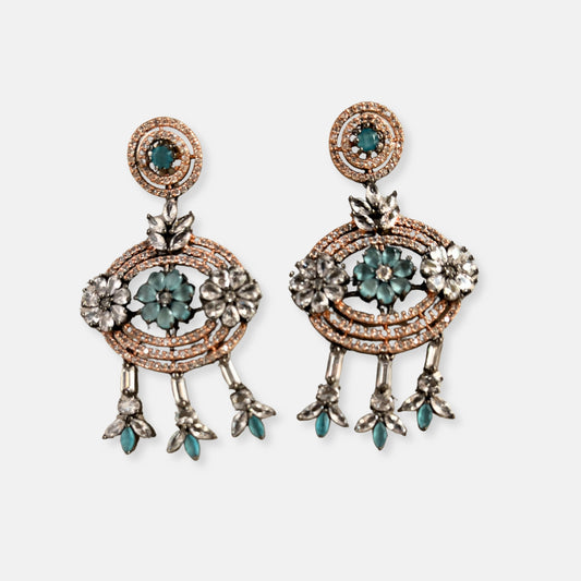 Cubic Zirconia Earrings-10009 - Jewelit